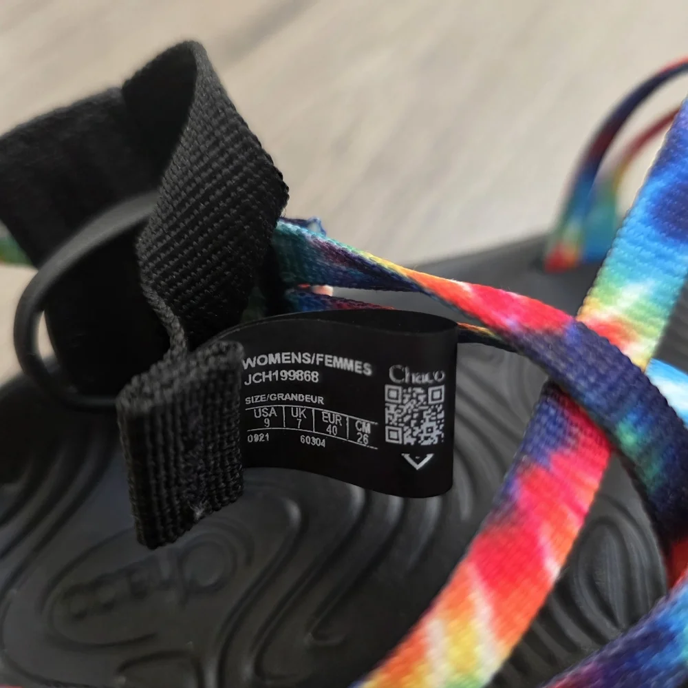 Chaco Rainbow LGBTQ Sandals Womens Size 9 - Picture 4 of 5